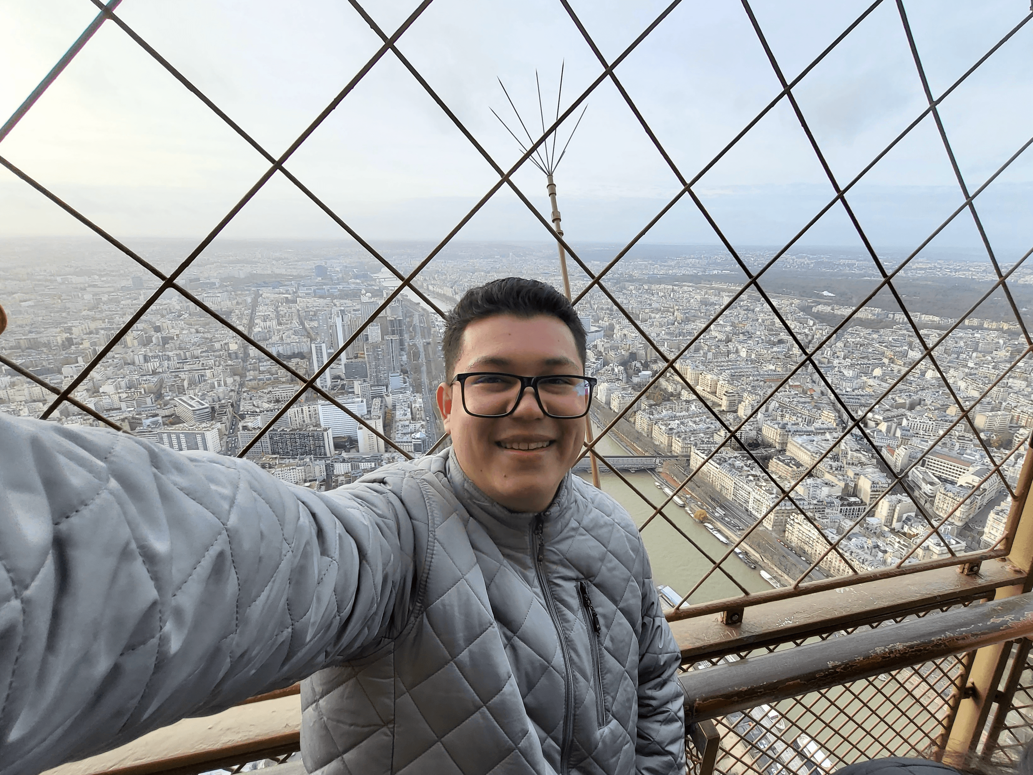 Selfie en la torre eiffel